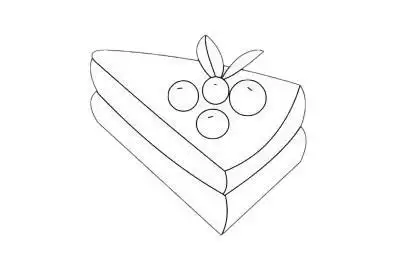 蛋糕简笔画画法步骤教程及图片大全
