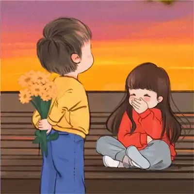 情侣可爱情头一对超可爱图片 最新微信2023卡通情侣头像大全_情侣头像