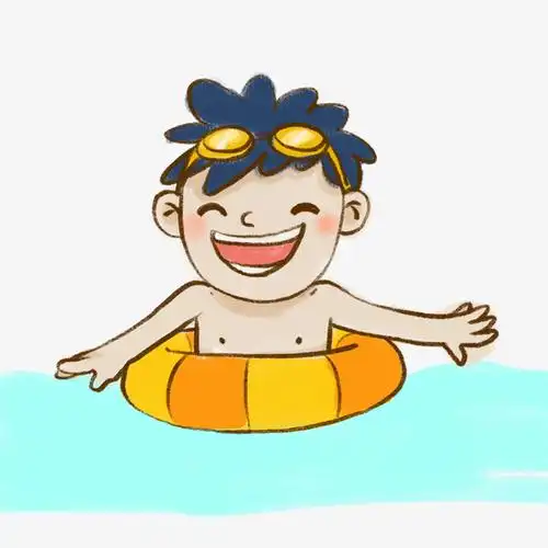 孩子游泳png 透明 素材