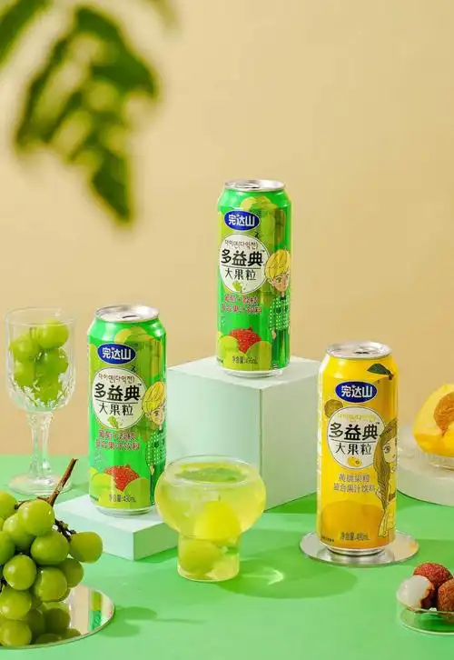 完达山多益典大果粒果汁 果肉葡萄荔枝黄桃味高颜值便携网红饮料 黄桃