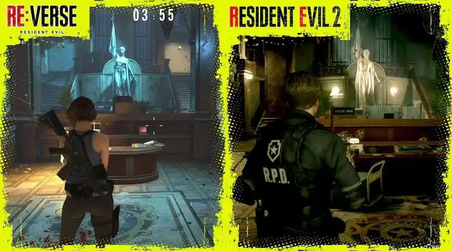 【《生化re:verse》《生化2重制》警察局对比】《生化危机re:verse》