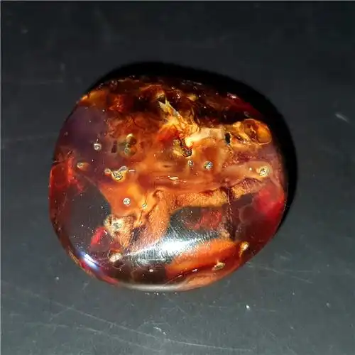 019 天然随形茶珀