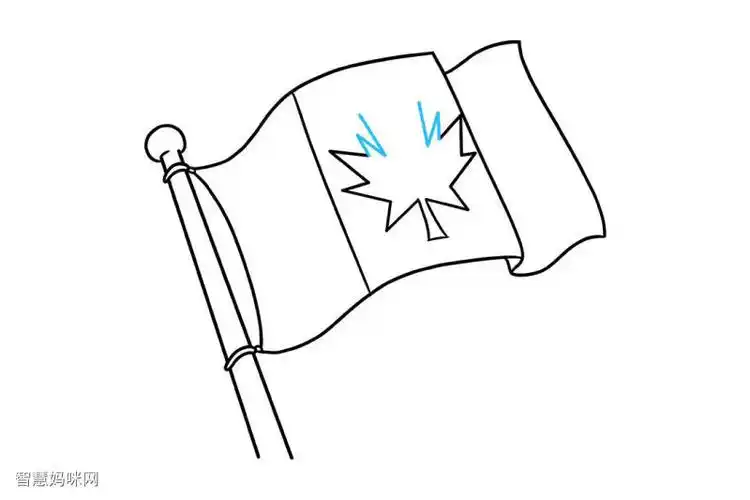 加拿大国旗怎么画