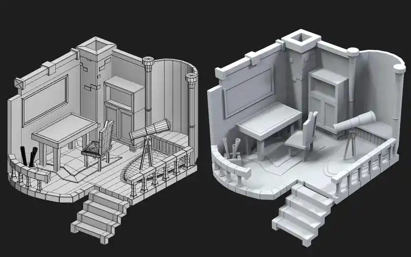 3dmax小房子场景建模!