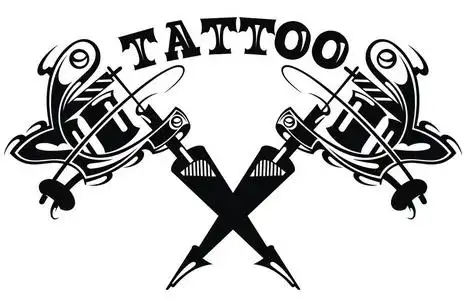 白色纹身图片-白色纹身素材-白色纹身插画-摄图新视界