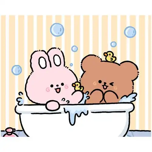 小熊奶黄包原创可爱卡通情侣鼠标垫呆萌鼠标垫