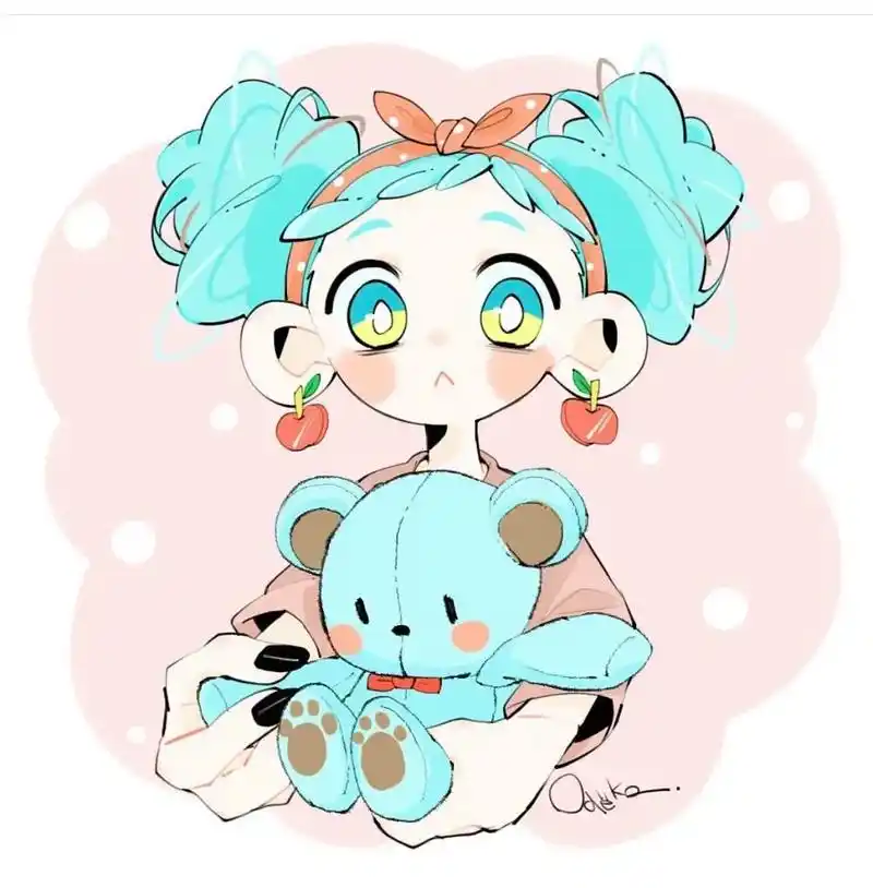 适合新手临摹的卡通人物插画#插画 #画画 #手绘 #板绘  - 抖音