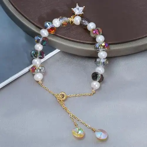 手工diy淡水珍珠编制制作刻骨铭心手链个性时尚手链