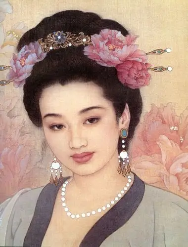 0034_高清王美芳国画工笔画作品jpg格式_仕女彩图034