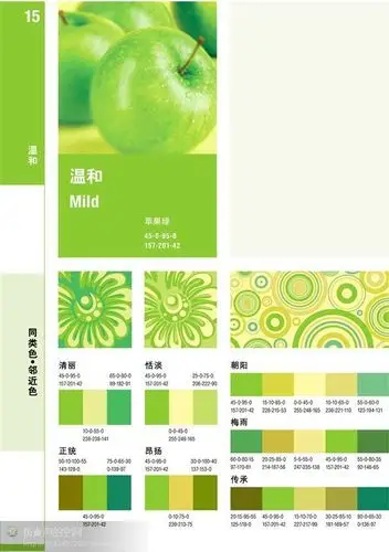 苹果绿app配色方案