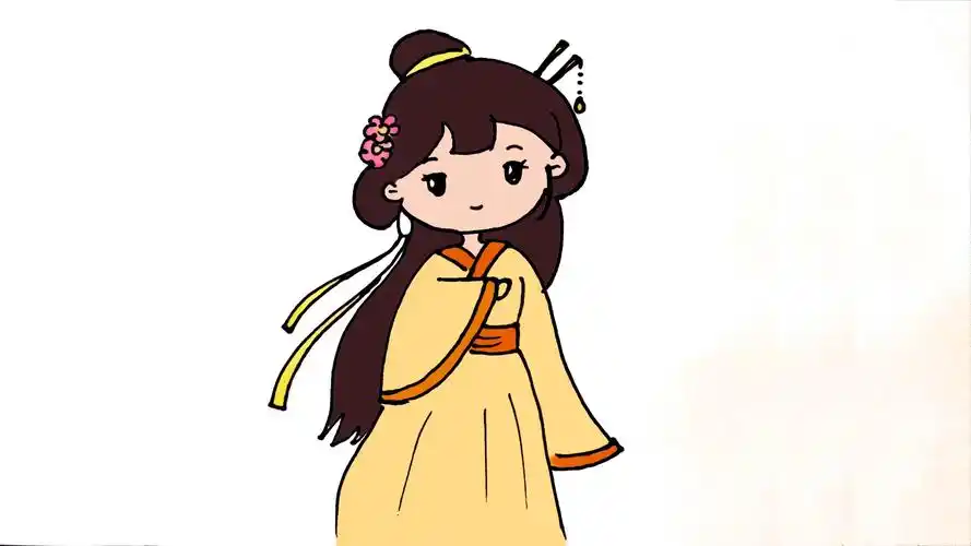 古装小公主怎么画