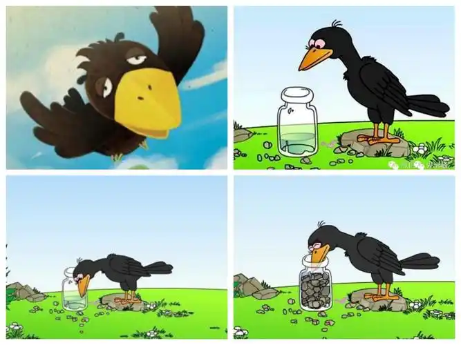 有趣的乌鸦喝水实验