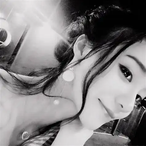 高冷霸气真人女生头像黑白侧脸