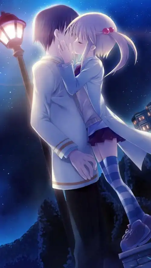 甜蜜动漫情侣,高清图片,手机锁屏桌面-壁纸族