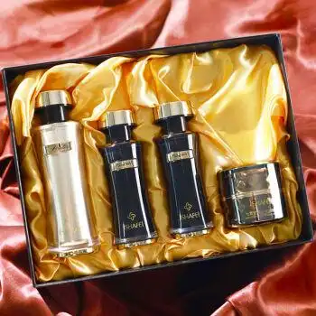 品女套装精华液色斑去黄暗黄提亮肤色祛痘印 高端礼盒装(4件套美白