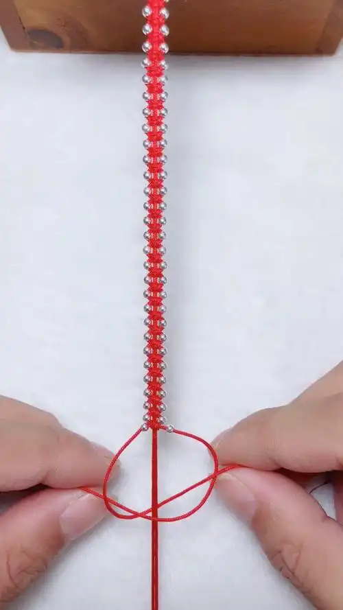 平安结红绳手链编织教程,一看就能学会