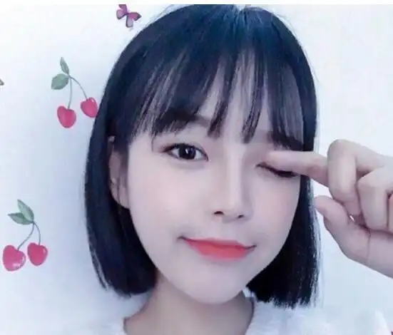 女初中生短发发型,梨花头风格的初中生短发,这样的头发显得也是特别的