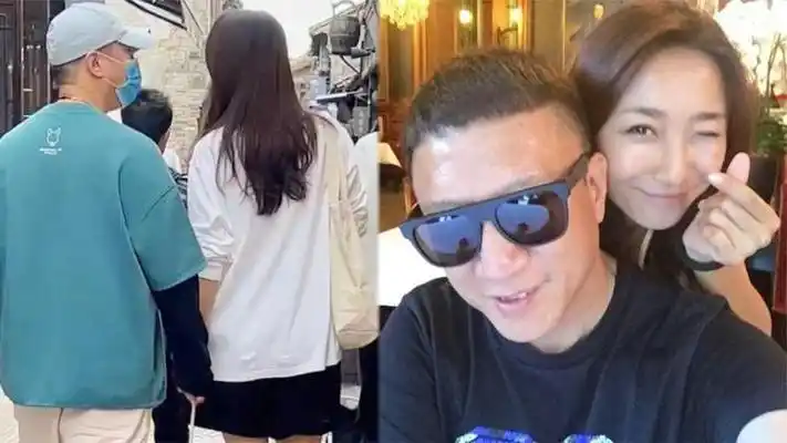 孙红雷夫妇牵手游玩,小15岁老婆背平价包气场强,穿情侣鞋超甜蜜