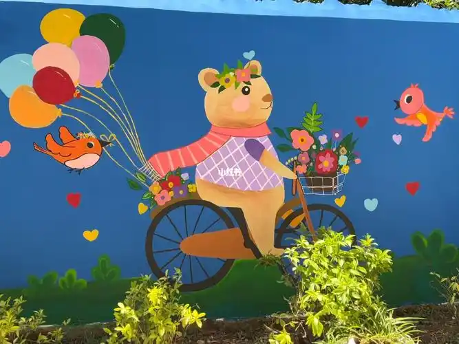 小朋友一看就喜欢的幼儿园墙绘