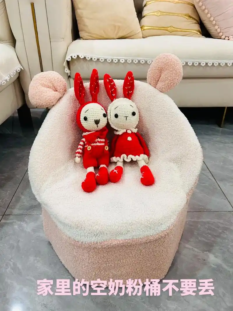 家里的空奶粉桶不要扔,可以这样做,变废为宝 ##奶粉罐沙发  - 抖音