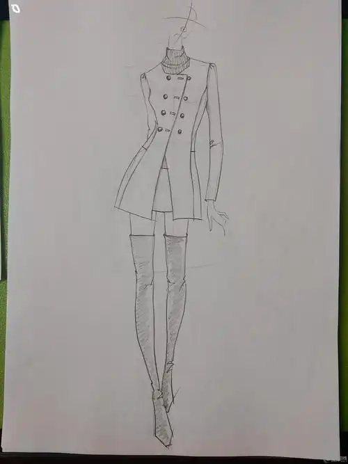 时装画素描稿