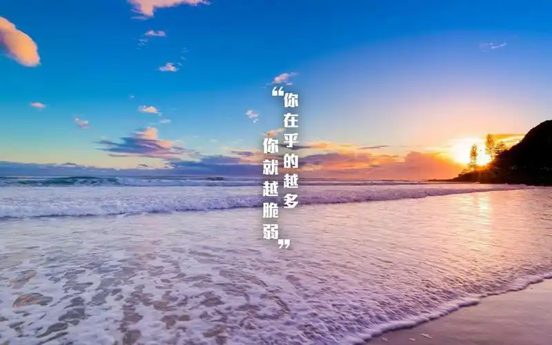 触动心灵的唯美文字语录图片桌面壁纸