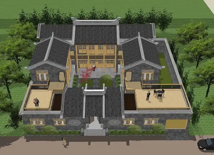 仿古四合院,让乡亲们走向幸福小康!