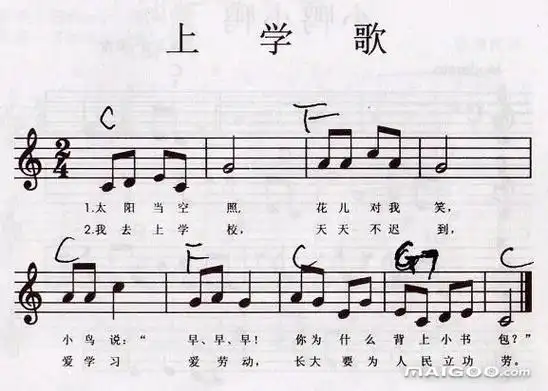 电子琴入门简谱十首初级电子琴简谱教你从零学习电子琴