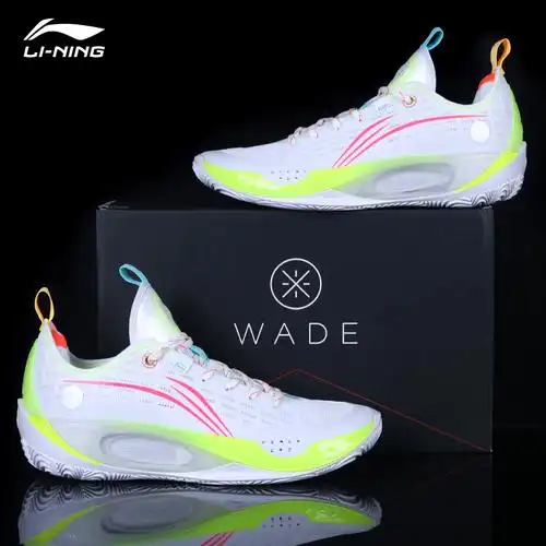 李宁篮球鞋男韦德之道808二代夏季透气耐磨实战运动鞋abps037标准白