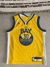 nike耐克金州勇士队nba jersey幼童库里球衣透气网