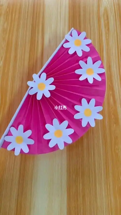 超漂亮的迷你折纸小扇子做法很简单好看