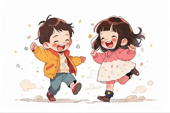 男孩女孩卡通图片