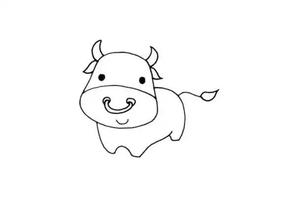 小牛简笔画图片