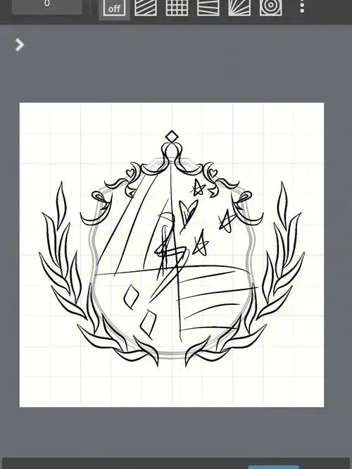 徽章过程草稿勿描