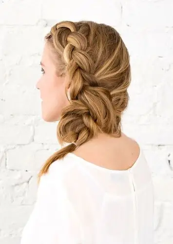 三股辫侧编发的编法 气质派,麻花辫图片,发型图片