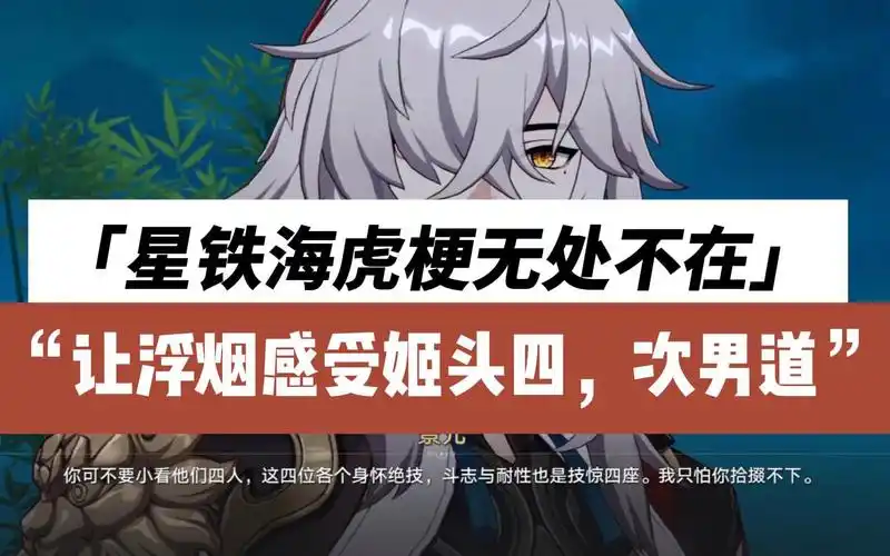 星铁海虎梗无处不在,让浮烟感受姬头四,次男道