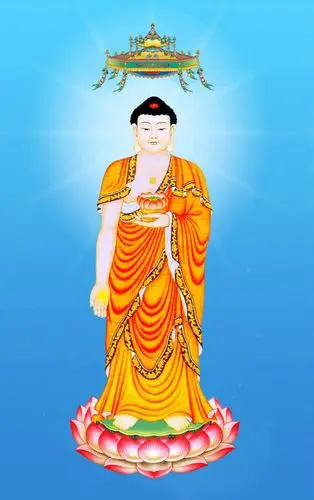 阿弥陀佛主要为手托莲花