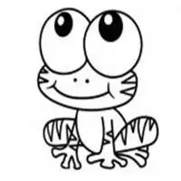 小动物的简笔画老虎青蛙