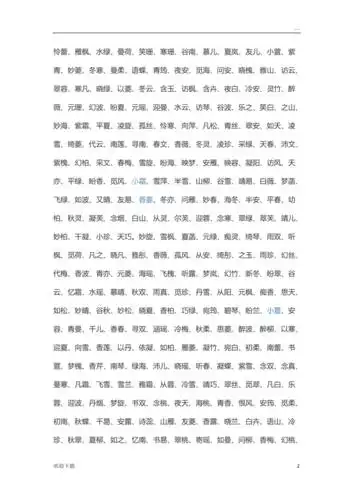 比较诗意的女孩名字