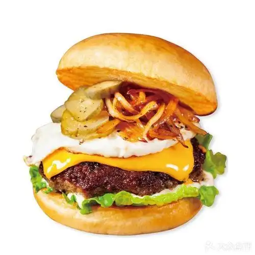 招牌爆浆芝士牛肉汉堡图片