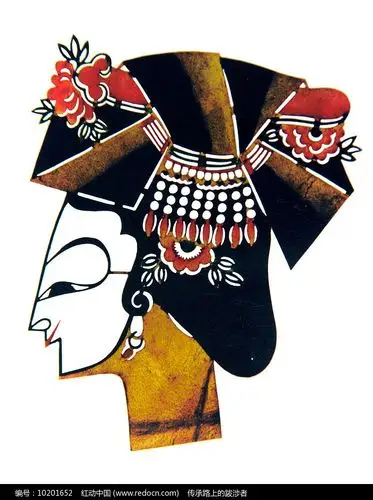 旗人旦头茬皮影