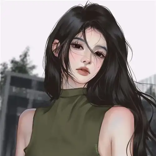 女生颜值超高的手绘头像 高清非常好看的手绘女孩图片头像_女生动漫