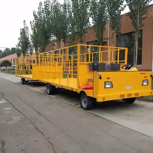 电动平板车搬运车电动平板运输车铁路路桥工程四轮电动搬运车