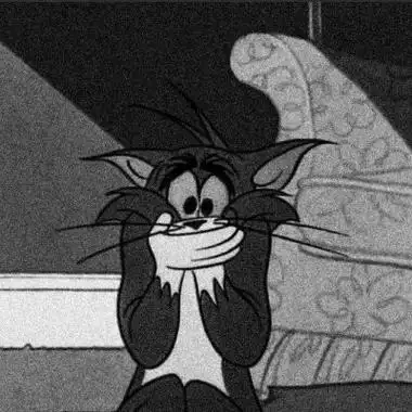 汤姆猫丧图头像高清好看的抖音汤姆猫丧图黑白头像