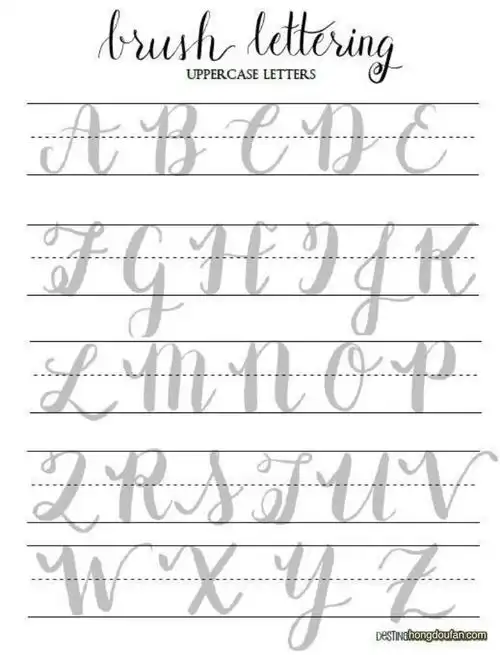 26个大小写英文字母草写有趣可爱的迪士尼以及更多手写花体字英文字体