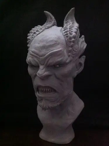 泥脸原创恶魔雕像