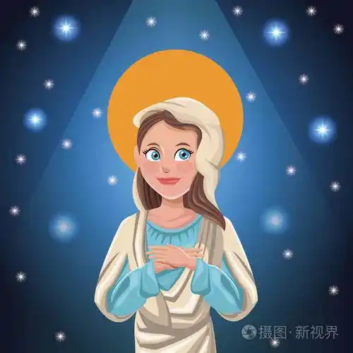 圣母玛利亚天主教明亮的背景