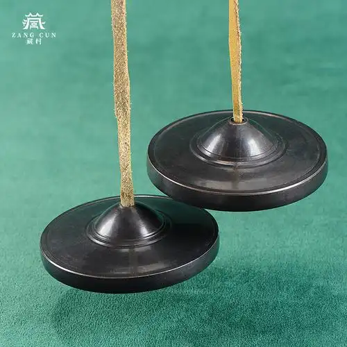 尼泊尔手工纯铜碰铃撞铃碰钟藏式民族乐器配件摆件