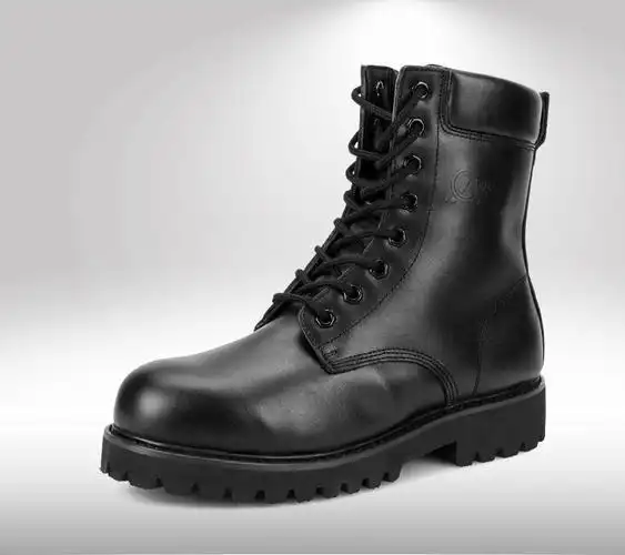 3515强人新款军警靴羊毛靴真皮军靴冬季保暖真皮靴子dac83021