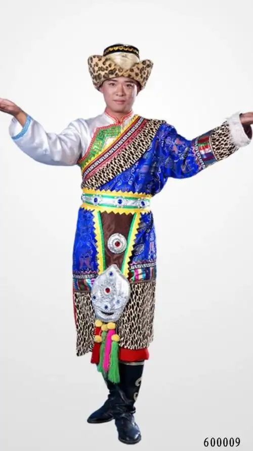 藏族舞蹈舞台演出服装新款促销西藏唐古拉风民族风广场舞套装男装